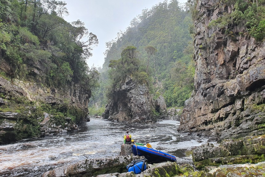 Franklin 13 01 Oliver Cassidy At Rock Island Bend On The Franklin River Landscape (Credit, Luke Tscharke)