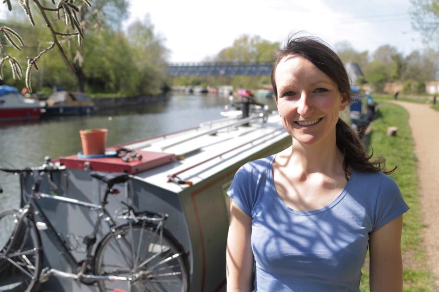Anna Hughes | Cycling by the Canalside