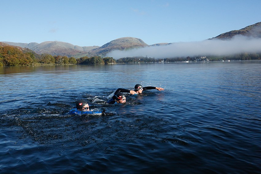 Wild Swimming Brothers swimming in the Lakes