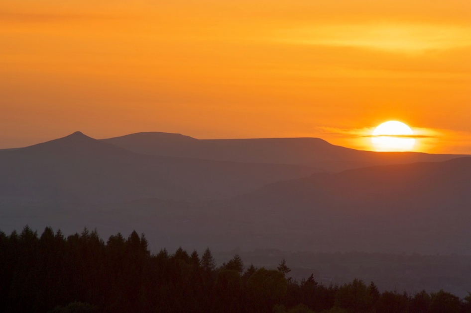 Sugarloaf And Skirred At Sunset