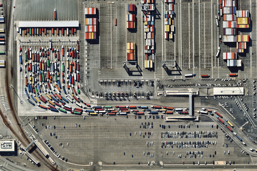 Trucks At The Port Of Los Angeles P47
