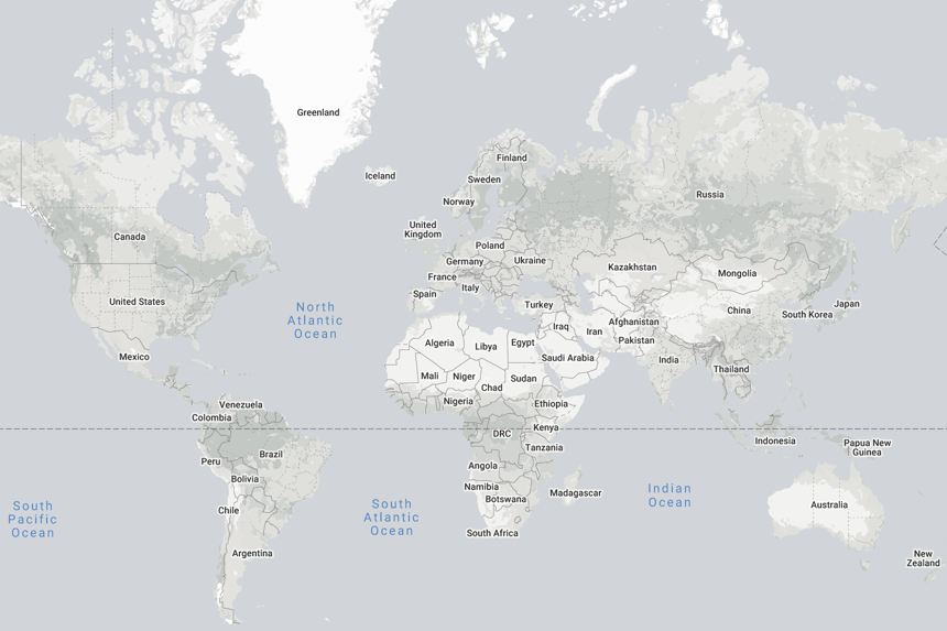 Countermapping 03 Mercator Corrected World Map