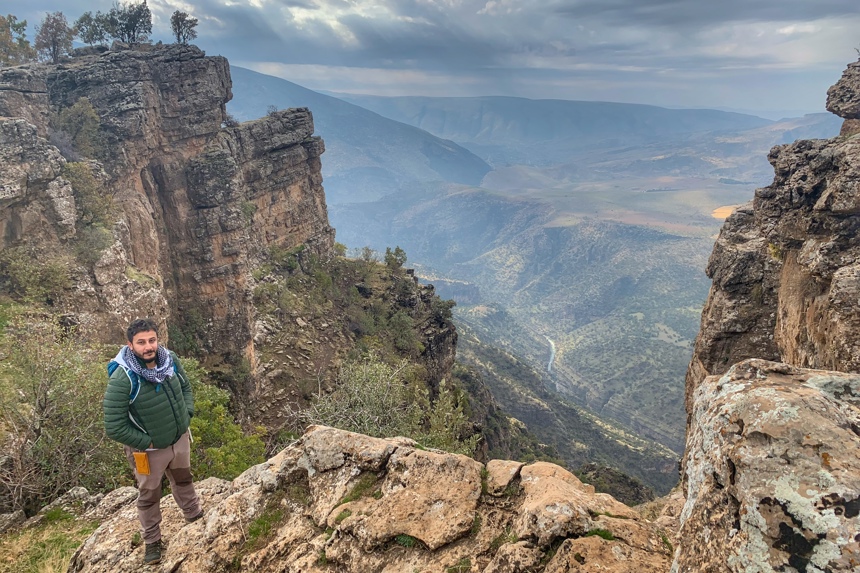 Leon Mccarron Laween At A Viewpoint On Bradost Mountain